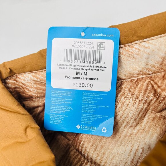 Columbia Women's Longhorn Ridge Reversible 'Brown' WL9293-224 Jacket size M - Picture 2 of 3